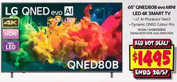 JB Hi-Fi 65" QNED80B evo MINI LED 4K SMART TV offer