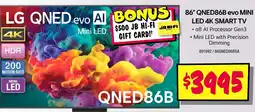 JB Hi-Fi 86" QNED86B evo MINI LED 4K SMART TV offer