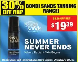 Chemist Warehouse Bondi sands tanning range offer