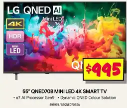 JB Hi-Fi 55" QNED70B MINI LED 4K SMART TV offer