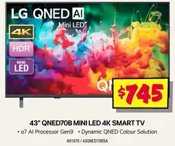 JB Hi-Fi 43" QNED70B MINI LED 4K SMART TV offer