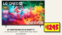 JB Hi-Fi 65" QNED70B MINI LED 4K SMART TV offer