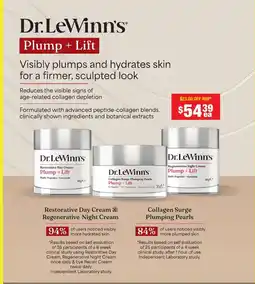 Chemist Warehouse Restorative day cream plump regenerative night cream collagen surge plumping pearls offer
