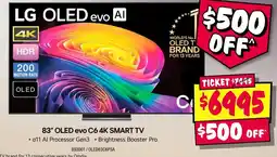 JB Hi-Fi 83" OLED evo C6 4K SMART TV offer