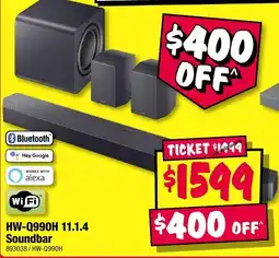 JB Hi-Fi HW-Q990H 11.1.4 Soundbar offer