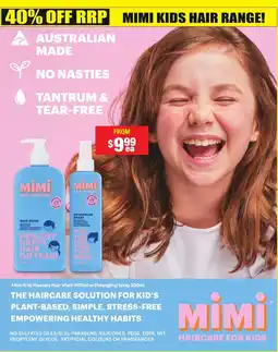 Chemist Warehouse Mimi Kids Haircare Hair Wash or Detangling Spray offer