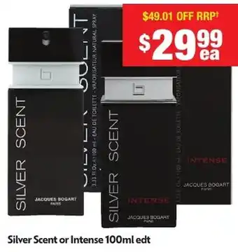 Chemist Warehouse Silver Scent or Intense edt offer