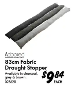 Bunnings 83cm Fabric Draught Stopper offer