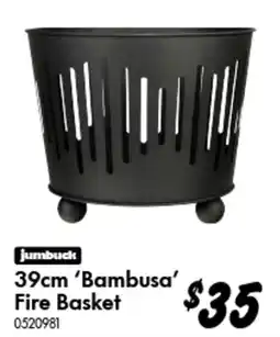 Bunnings 39cm Bambusa Fire Basket offer