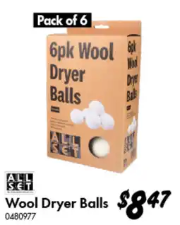 Bunnings Wool Dryer Balls offer