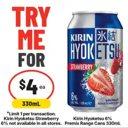 IGA Liquor Kirin Hyoketsu Strawberry 6% offer