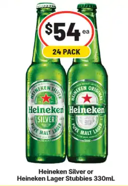 IGA Liquor Heineken Lager Stubbies offer