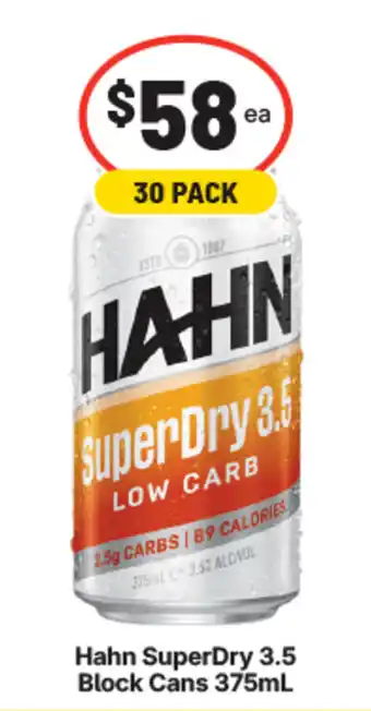 Hahn SuperDry 3.5 Block Cans