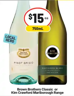 IGA Liquor Brown Brothers Classic or Kim Crawford Marlborough Range offer