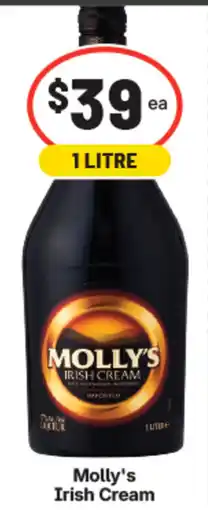 IGA Liquor Molly's Irish Cream offer
