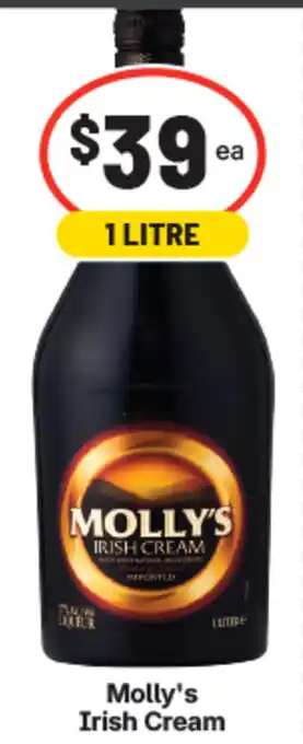 IGA Liquor Molly's Irish Cream offer