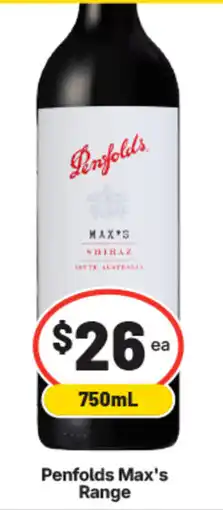 IGA Liquor Penfolds Max's Range offer