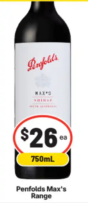 Penfolds Max's Range