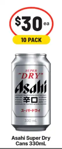 IGA Liquor Asahi Super Dry Cans offer