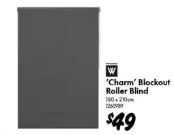 Bunnings Charm Blockout Roller Blind offer