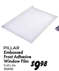 Bunnings PILLAR Embossed Frost Adhesive Window Film offer