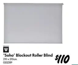 Bunnings Soho Blockout Roller Blind offer