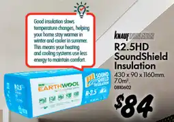 Bunnings R2.5HD SoundShield Insulation offer