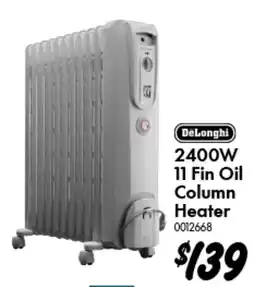 Bunnings 11 Fin Oil Column Heater offer