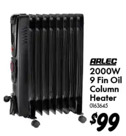 Bunnings 2000W 9 Fin Oil Column Heater offer