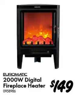 Bunnings 2000W Digital Fireplace Heater offer