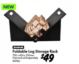 Bunnings Foldable Log Storage Rack offer