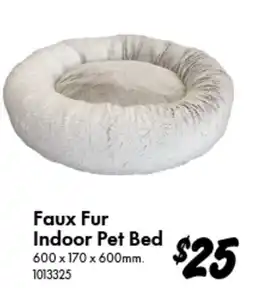 Bunnings Faux Fur Indoor Pet Bed offer