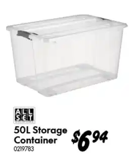Bunnings 50L Storage Container offer