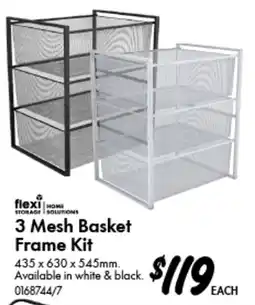 Bunnings 3 Mesh Basket Frame Kit offer