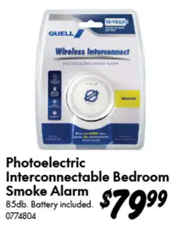 Bunnings Photoelectric Interconnectable Bedroom Smoke Alarm offer