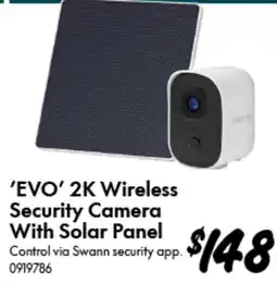 Bunnings EVO 2K Wireless Security Camera With Solar Panel offer