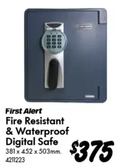 Bunnings First Alert Fire Resistant & Waterproof Digital Safe offer