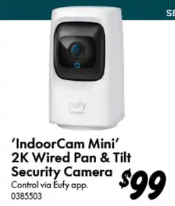 Bunnings IndoorCam Mini 2K Wired Pan & Tilt Security Camera offer