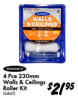 Bunnings 4 Pce Walls & Ceilings Roller Kit offer
