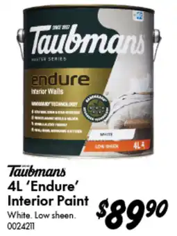 Bunnings Endure' Interior Paint offer
