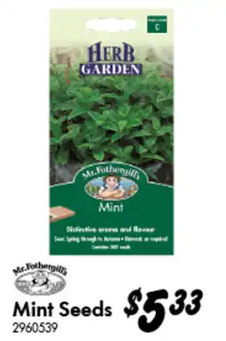 Bunnings Mint Seeds offer