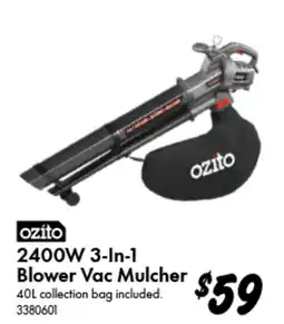 Bunnings Blower Vac Mulcher offer