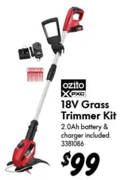 Bunnings 18V Grass Trimmer Kit offer