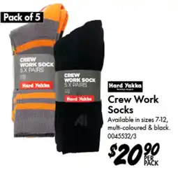 Bunnings Crew Work Socks offer
