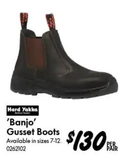 Bunnings Banjo Gusset Boots offer