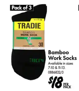 Bunnings Bamboo Work Socks offer