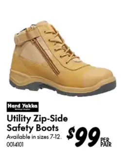 Bunnings Utility Zip-Side Safety Boots offer