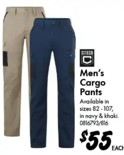 Bunnings Men's Cargo Pants offer