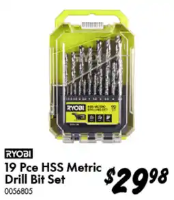 Bunnings 19 Pce HSS Metric Drill Bit Set offer