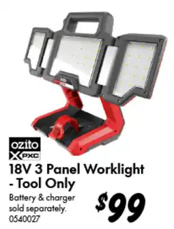 Bunnings 18V 3 Panel Worklight - Tool Only offer
